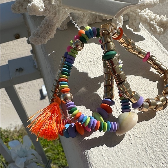 A NEW DAY Multicolor and Gold Beaded Bracelets NWT UNISEX - Picture 6 of 7
